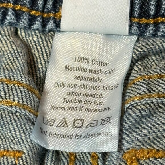 Janie & Jack Infant Jeans 6-12 M Denim Roll Up Hem - Picture 6 of 6